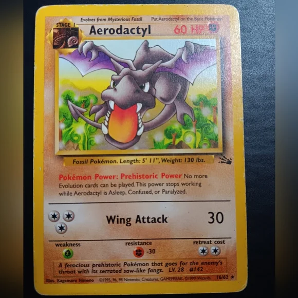 Pokemon | Toys | Aerodactyl Pokemon Card Fossil 622 Rare Nonholo | Poshmark Pokemon | Toys | Aerodactyl Pokemon Card Fossil 622 Rare Nonholo | Poshmark